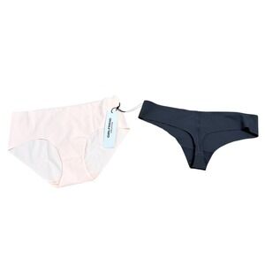 Girlfriend Collective Two Pack Seamless Thong and Brief Underwear Size S